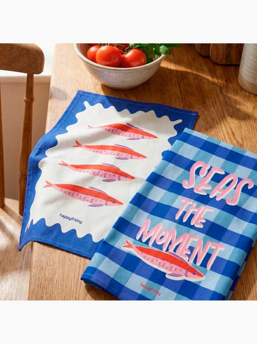 Pano de cozinha 2 un. Seas the moment "Happyfriday" - Kiabi Pano de cozinha 2 un. Seas the moment "Happyfriday" - Kiabi