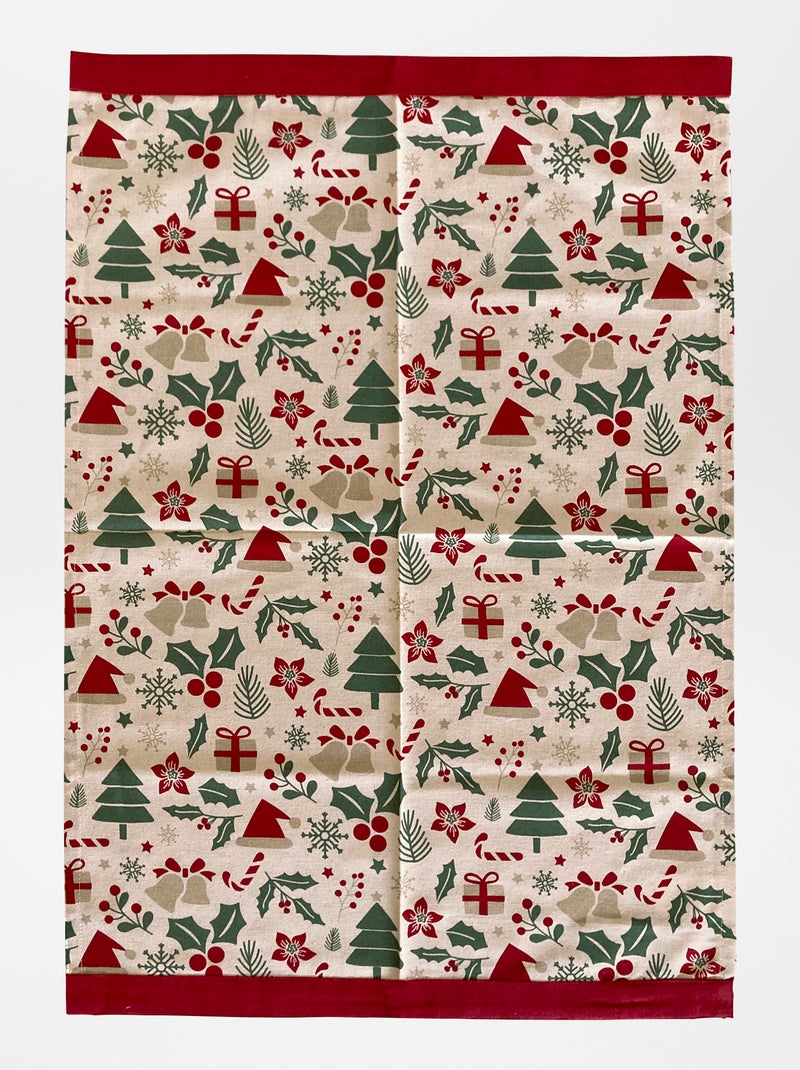 Pano de cozinha de Natal VERMELHO - Kiabi