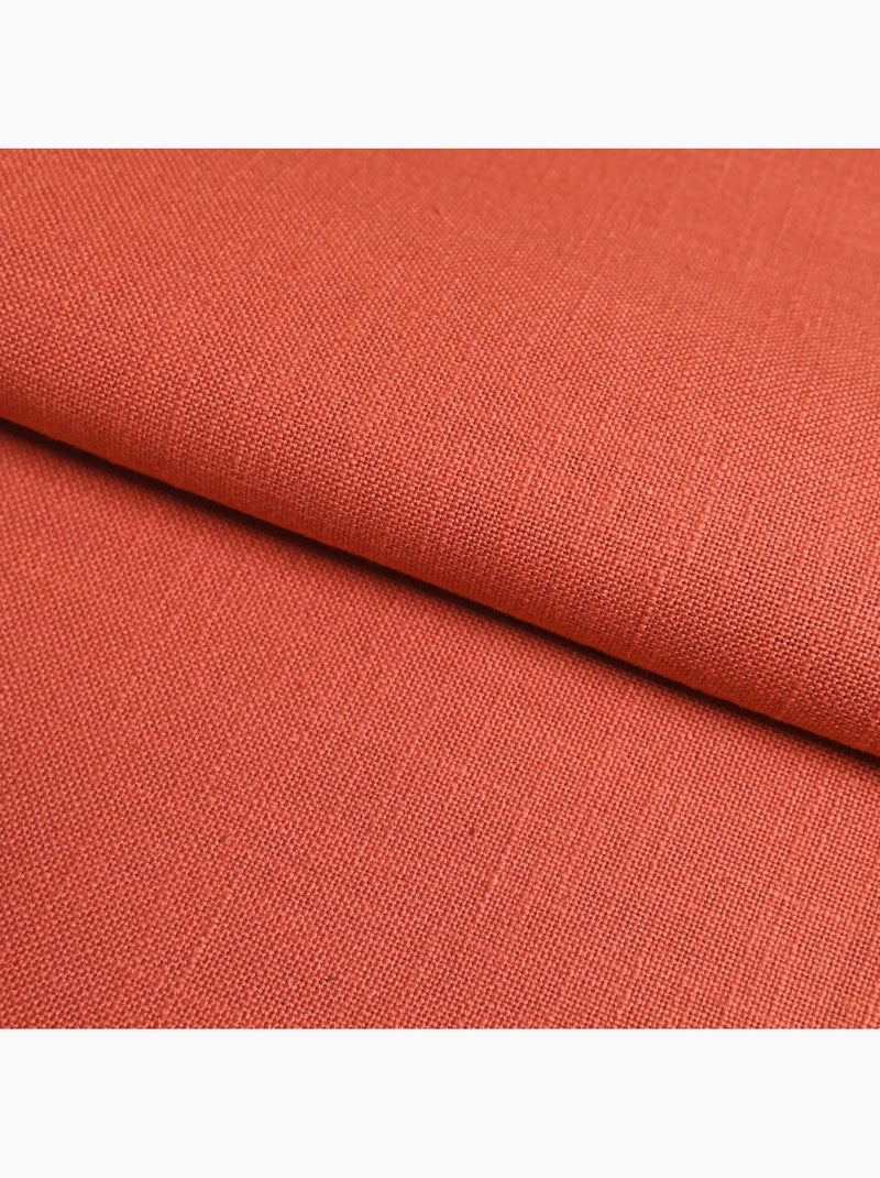 Pano de cozinha em tecido simples de algodão Laranja-coral - Kiabi