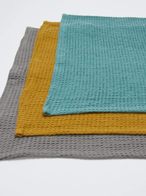 Pano de cozinha retangular em ninho de abelha - Kiabi