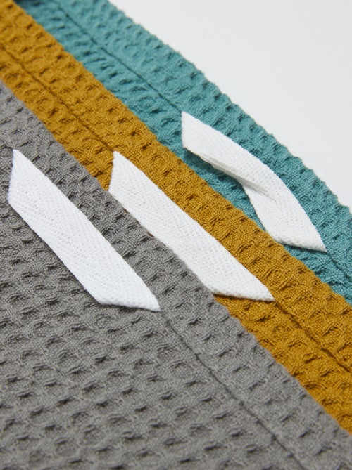 Pano de cozinha retangular em ninho de abelha - Kiabi