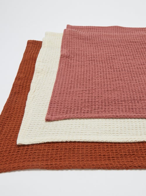 Pano de cozinha retangular em ninho de abelha - Kiabi