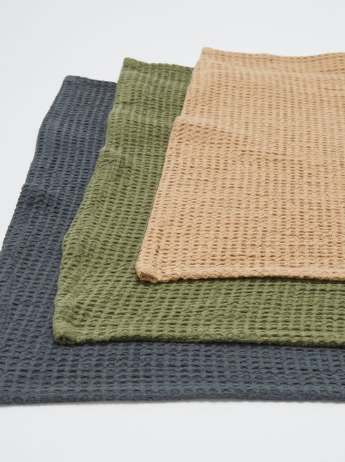 Pano de cozinha retangular em ninho de abelha - Kiabi