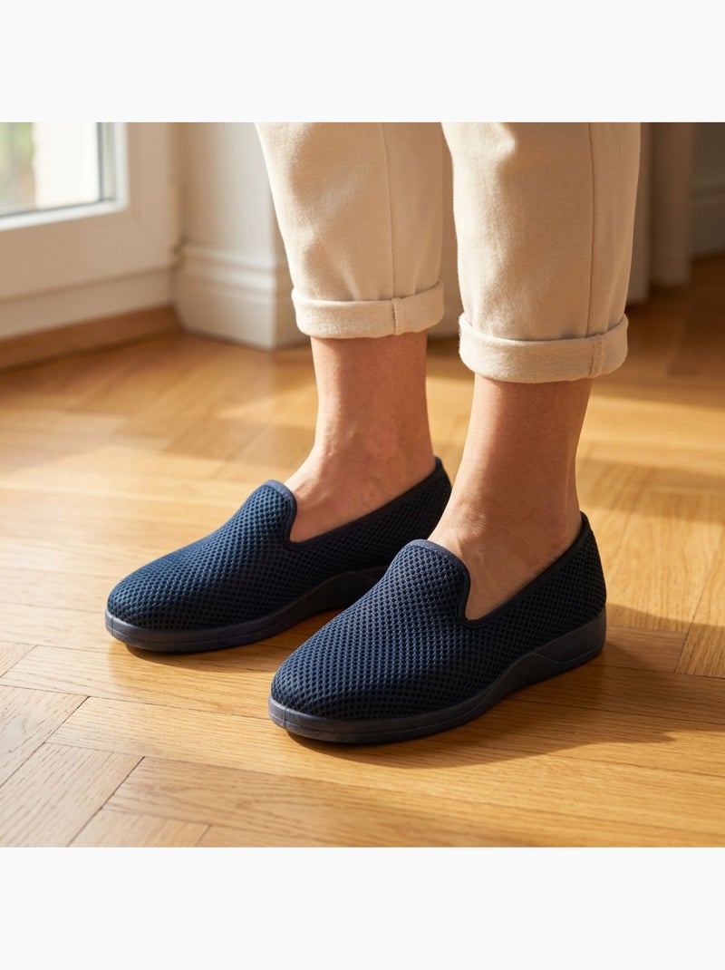 Pantufa charentaise mulher mesh respirável ozabi espanha Azul-marinho - Kiabi