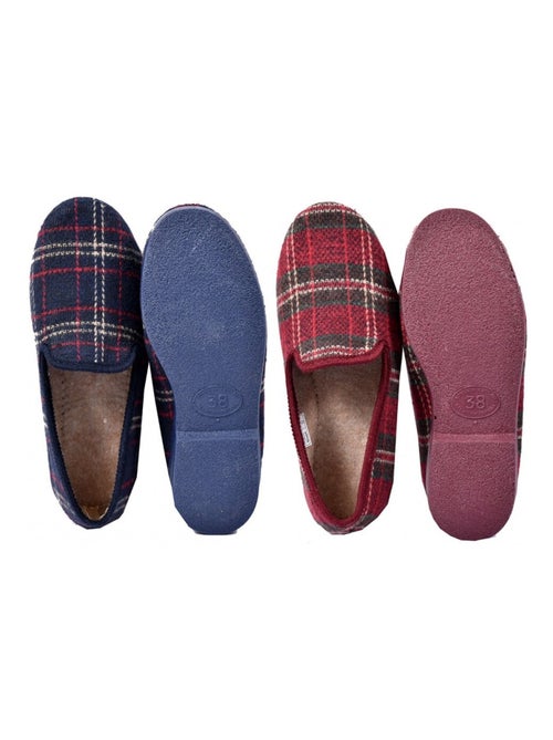 Pantufa charentaise mulher premium pack de 2 - Kiabi Pantufa charentaise mulher premium pack de 2 - Kiabi