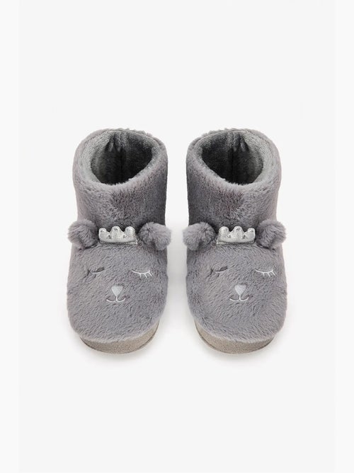 Pantufa de casa softy com bordado de animal penti - Kiabi Pantufa de casa softy com bordado de animal penti - Kiabi