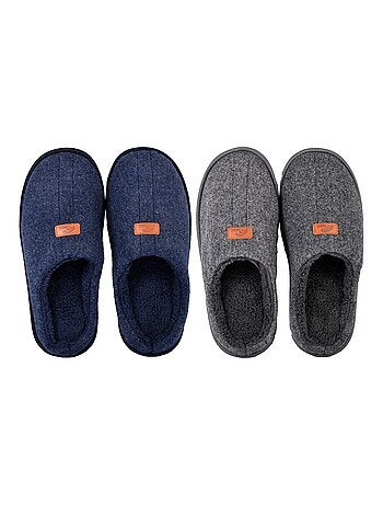 Pantufa homem camurça pack de 2