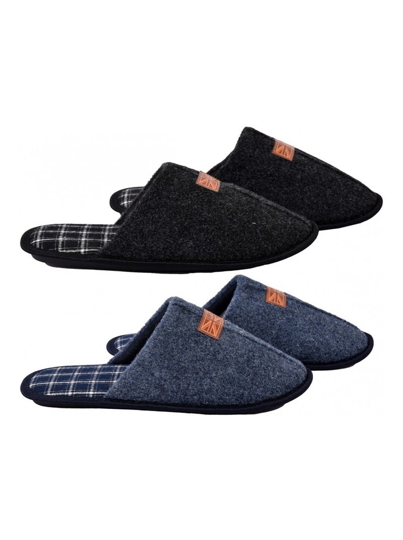 Pantufa homem camurça pack de 2 Multicolorido - Kiabi