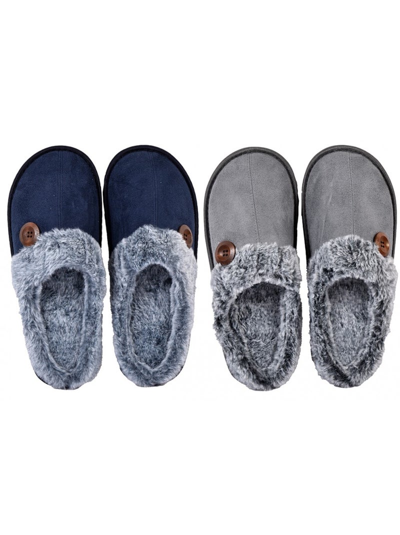 Pantufa homem camurça pack de 2 Multicolorido - Kiabi