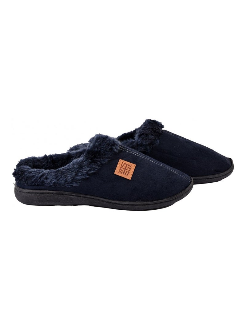 Pantufa homem camurça suedine Azul-marinho - Kiabi