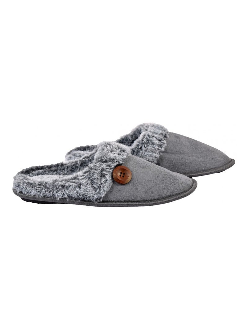 Pantufa homem camurça suedine Cinza - Kiabi