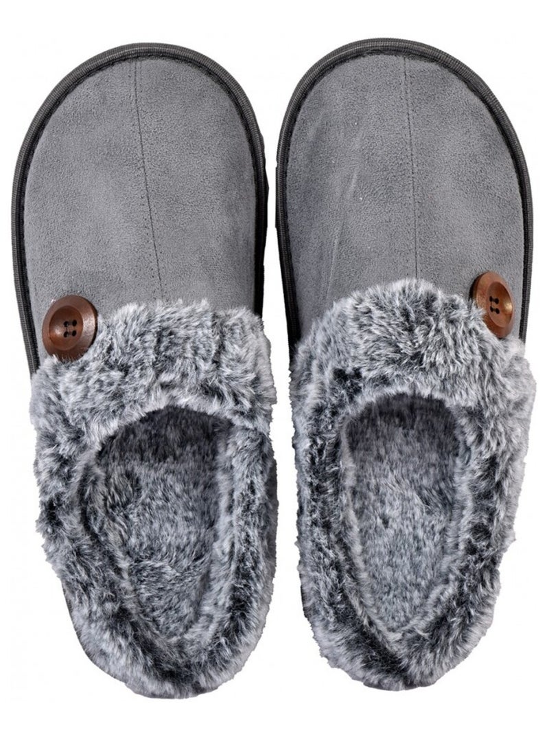 Pantufa homem camurça suedine Cinza - Kiabi