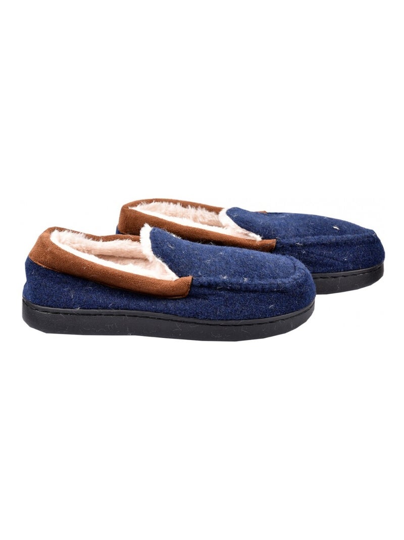 Pantufa homem charentaise premium Azul-marinho - Kiabi
