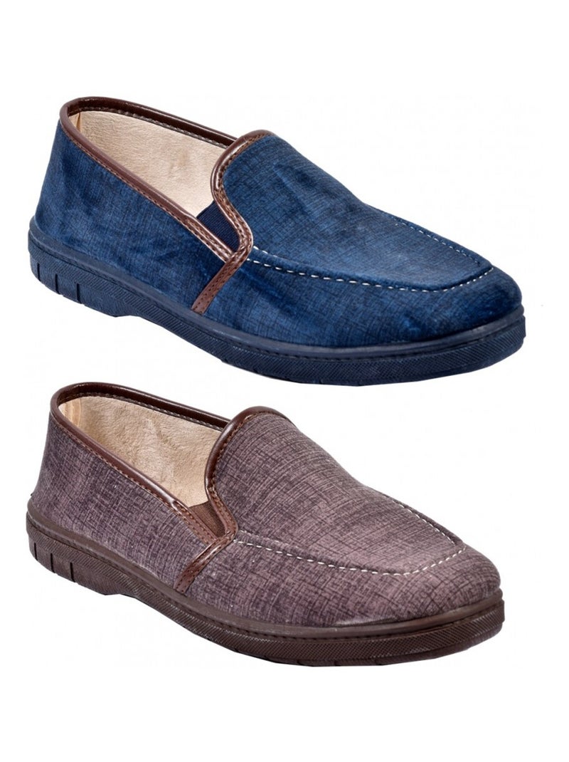 Pantufa homem charentaise premium Azul-marinho - Kiabi