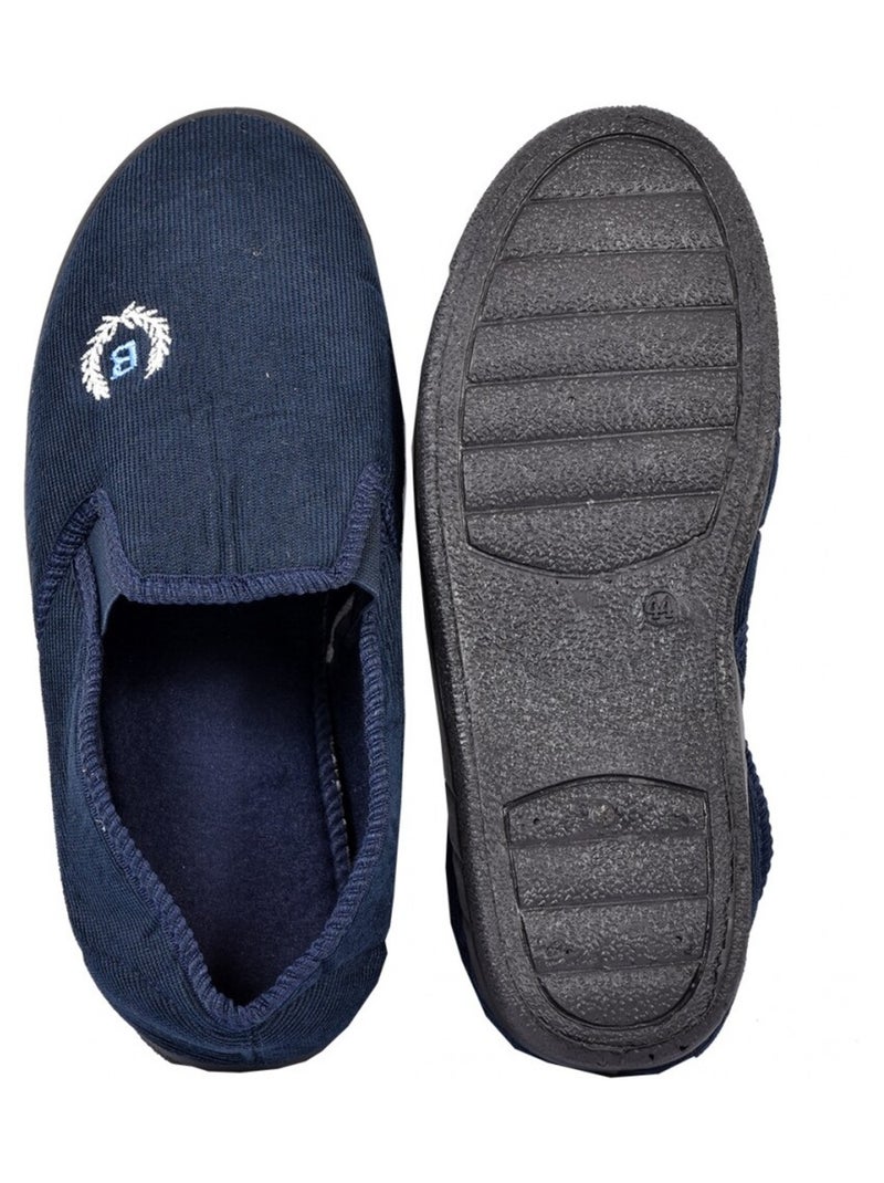 Pantufa homem charentaise premium Azul-marinho - Kiabi