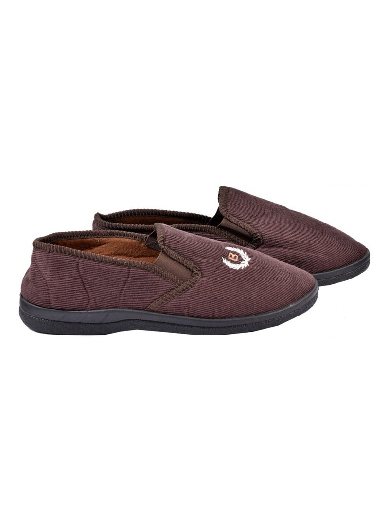 Pantufa homem charentaise premium Castanho - Kiabi