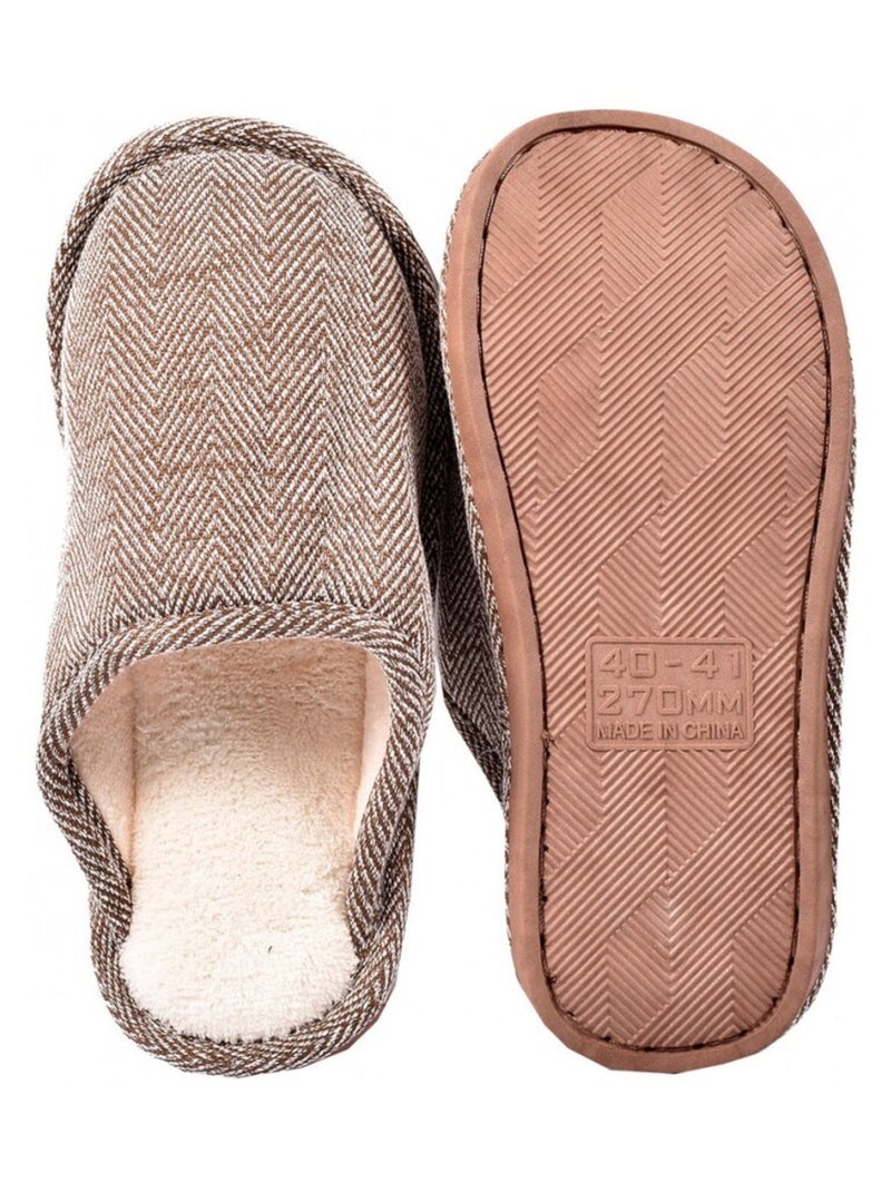 Pantufa homem premium Castanho - Kiabi