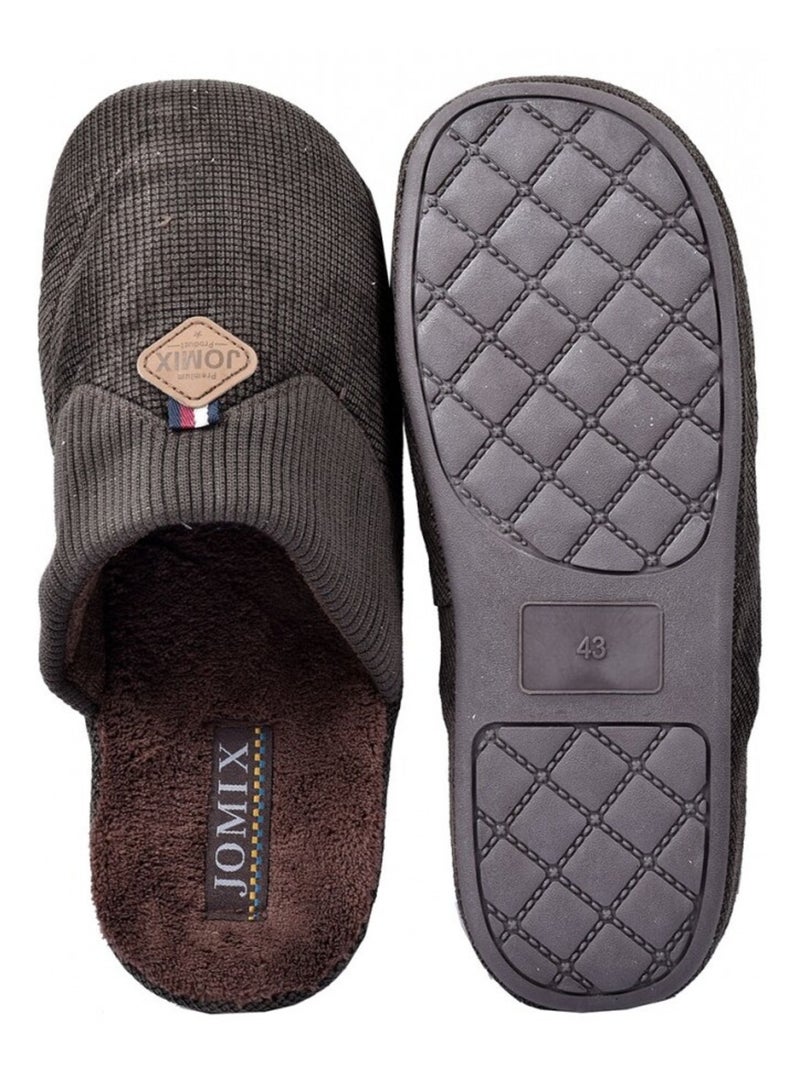 Pantufa homem premium Castanho-havana - Kiabi