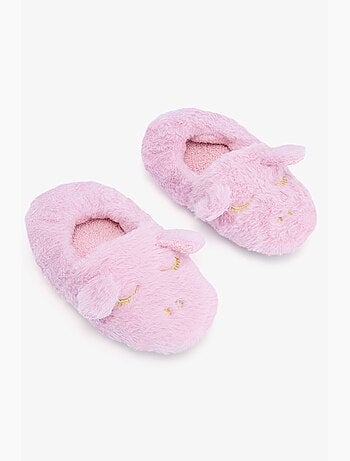 Pantufa infantil com unicórnio bordado penti