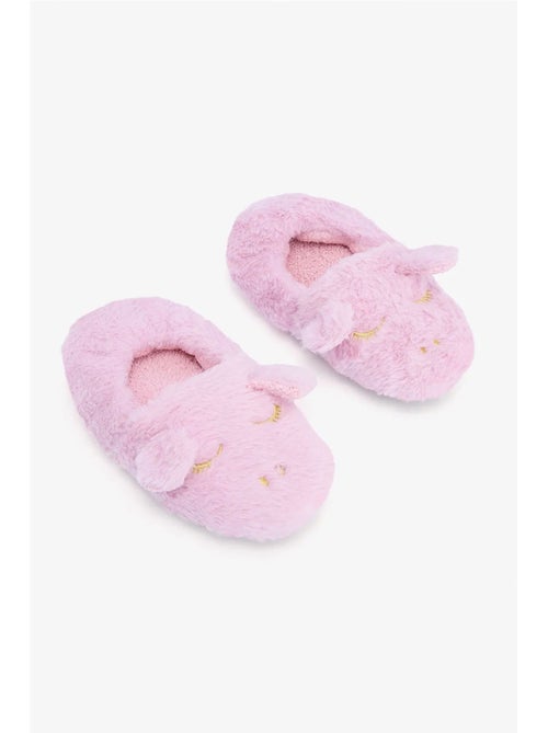 Pantufa infantil com unicórnio bordado penti - Kiabi Pantufa infantil com unicórnio bordado penti - Kiabi