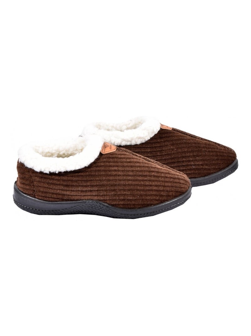 Pantufa mulher aconchego cocooning Castanho - Kiabi