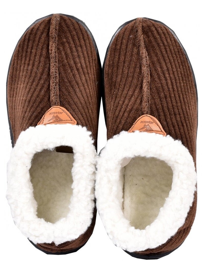 Pantufa mulher aconchego cocooning Castanho - Kiabi