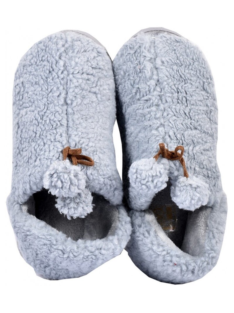 Pantufa mulher aconchego cocooning Cinza - Kiabi