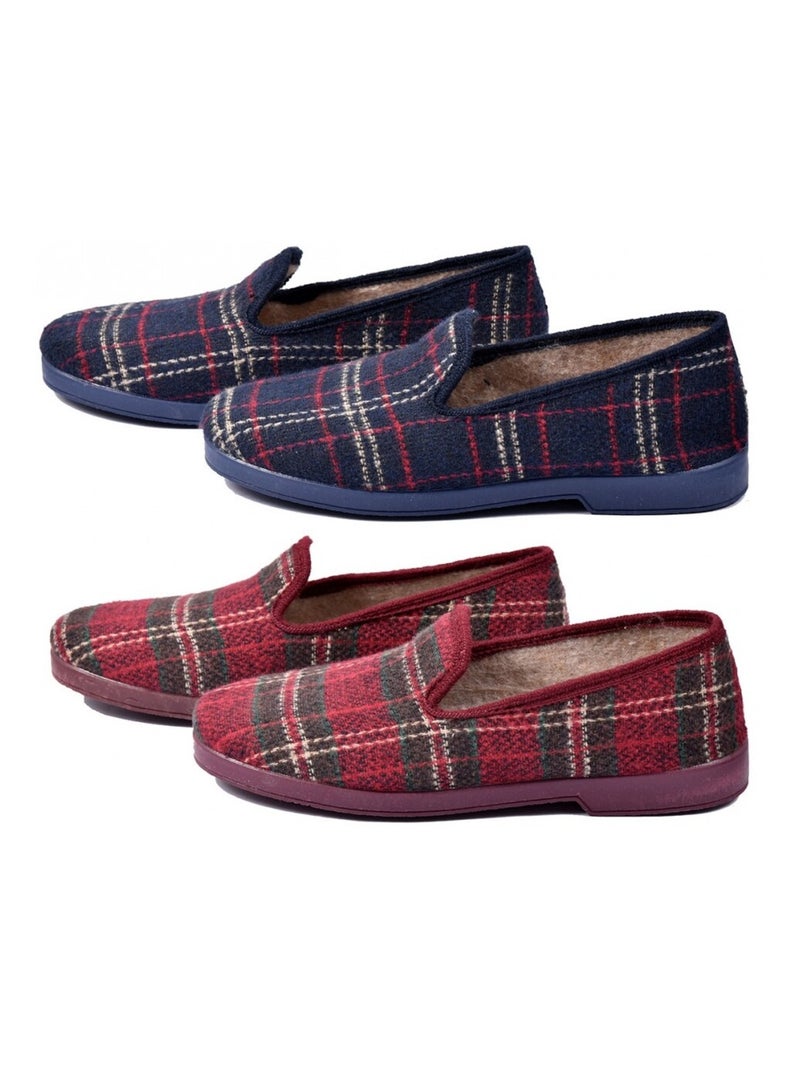 Pantufa mulher charentaise premium Azul-marinho - Kiabi