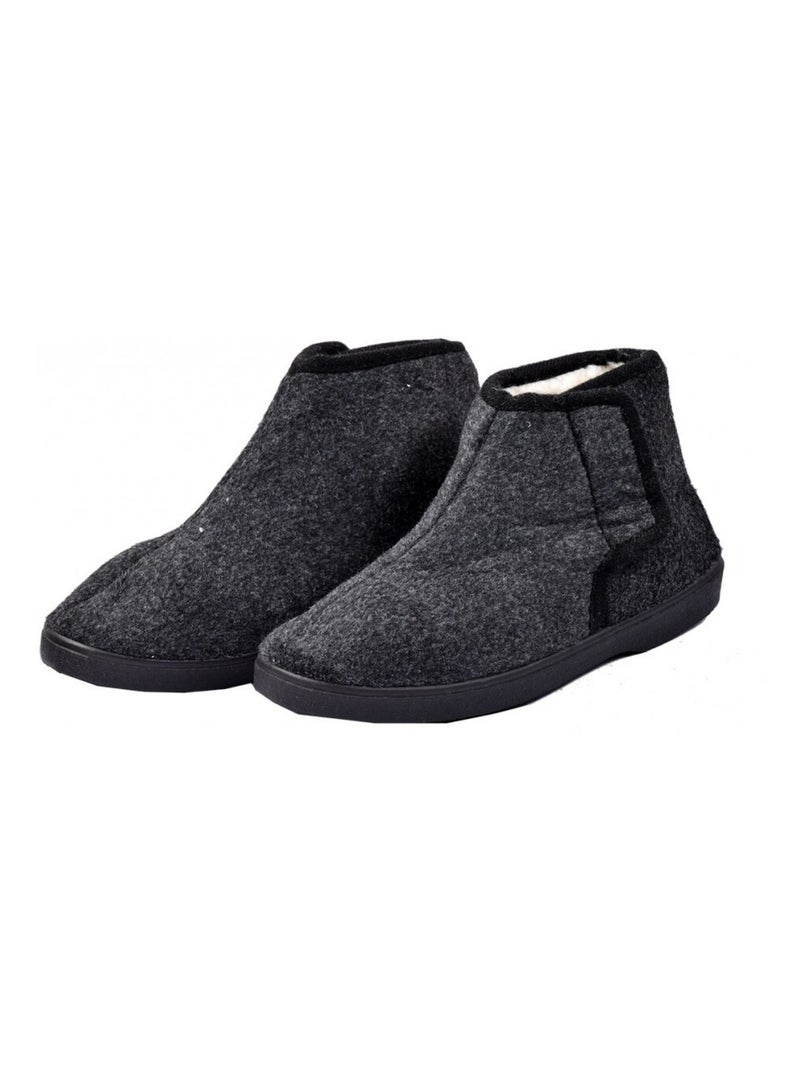 Pantufa mulher charentaise premium Cinza - Kiabi
