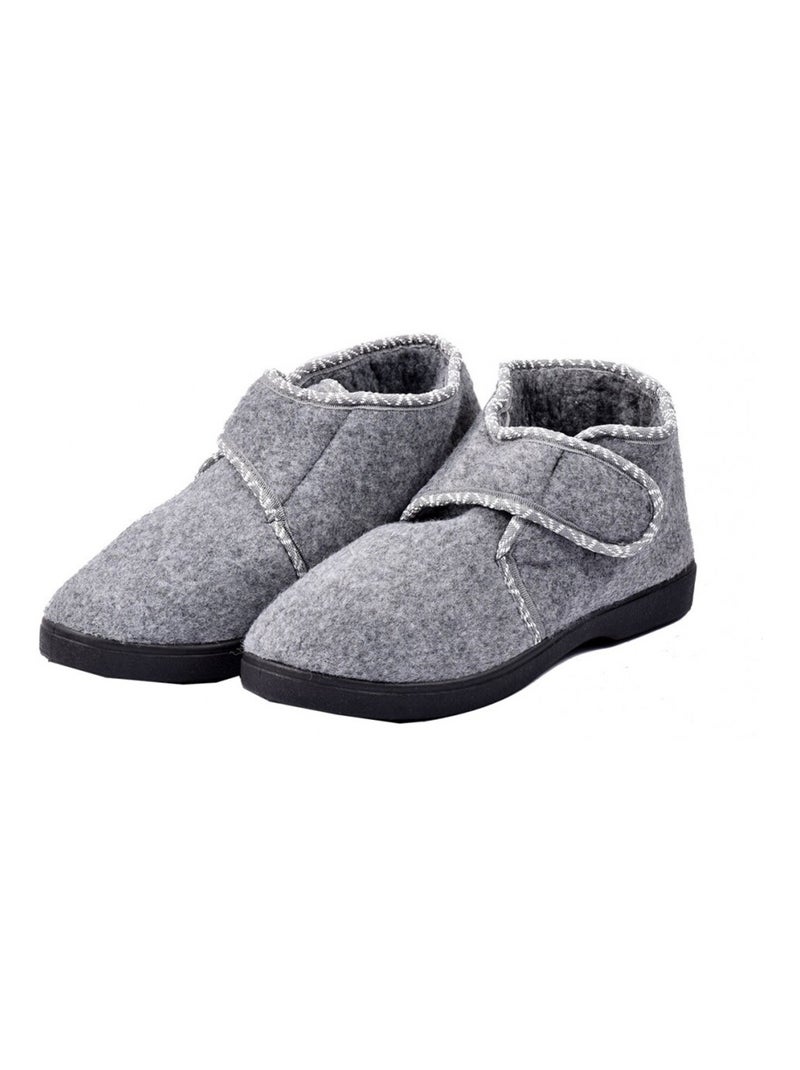 Pantufa mulher charentaise premium Cinza - Kiabi