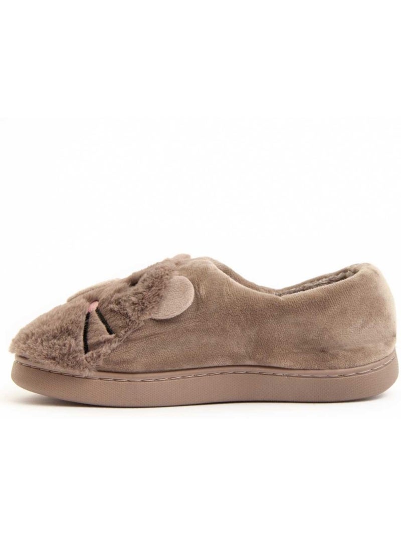Pantufa Tecido Northome Castanho - Kiabi