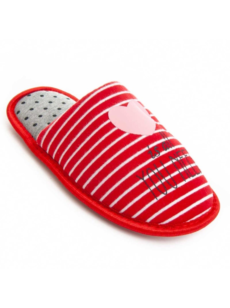 Pantufa Tecido Northome Vermelho - Kiabi