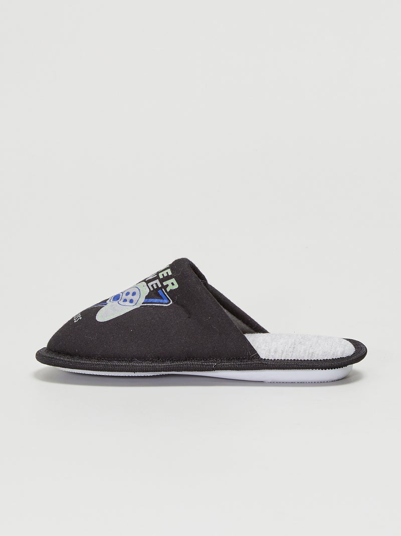 Pantufas - pretas Preto - Kiabi