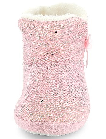 Pantufas bota com lantejoulas - Kiabi