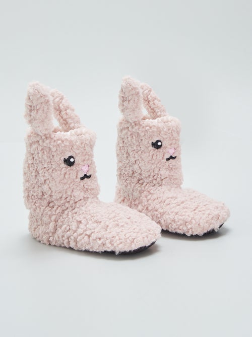 Pantufas bota em malha trama - Kiabi