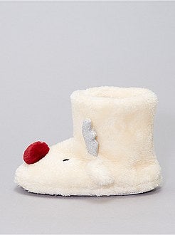 Pantufas bota em polar - Kiabi