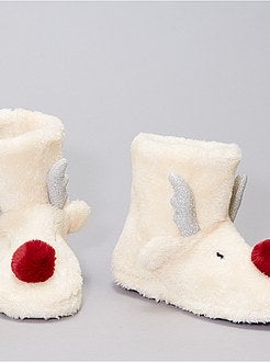 Pantufas bota em polar - Kiabi