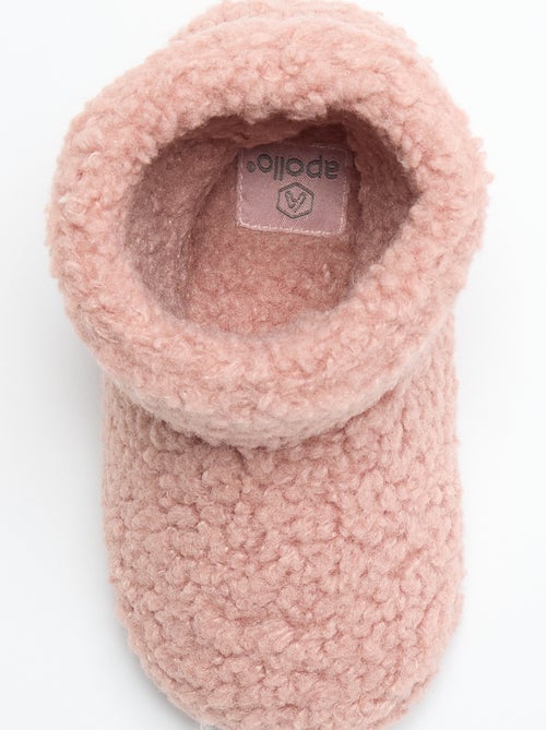 Pantufas botas com efeito carneiro - Kiabi Pantufas botas com efeito carneiro - Kiabi