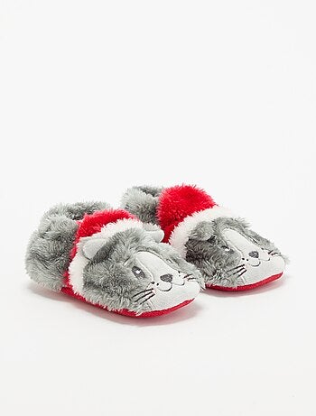 Pantufas botim de animais 'Natal'