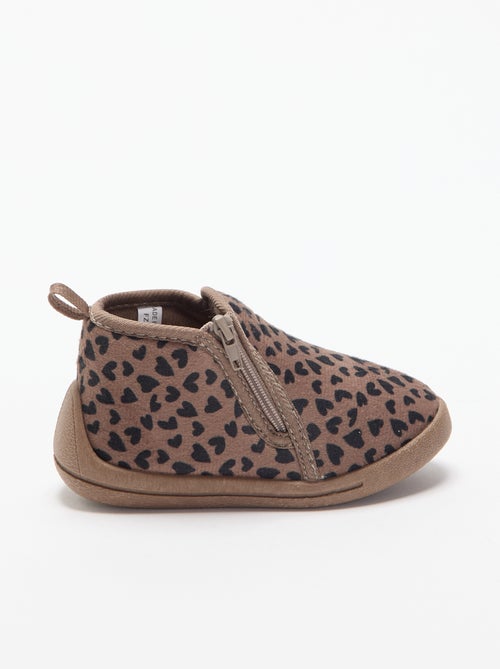 Pantufas botim estampadas - Kiabi