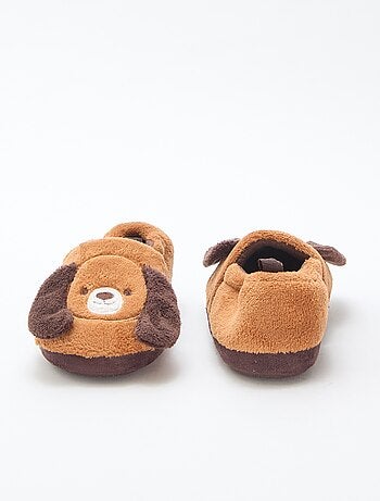 Pantufas 'cães' com desenho em relevo