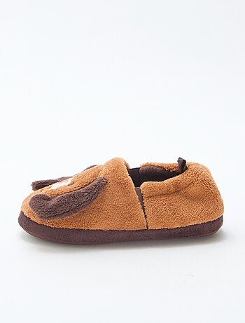 Pantufas 'cães' com desenho em relevo
