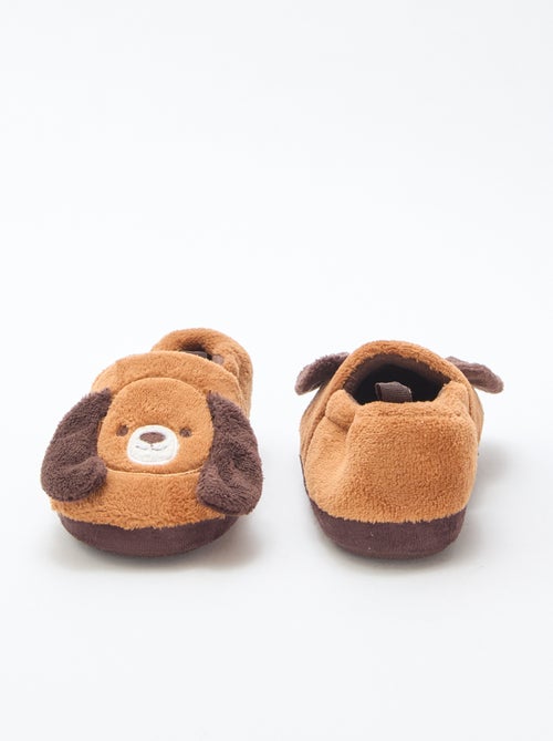 Pantufas 'cães' com desenho em relevo - Kiabi