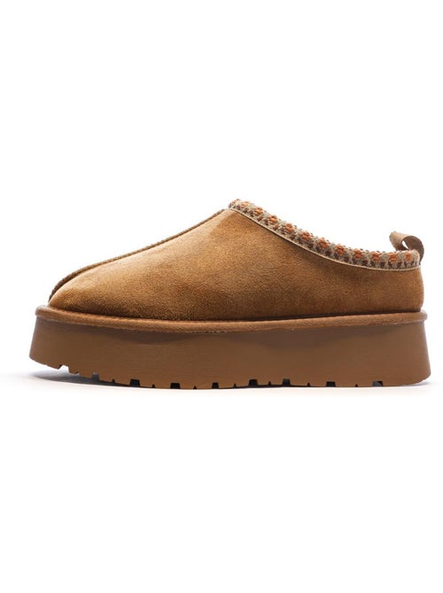 Pantufas Camel de Microfibra Xti para Mulher - Kiabi Pantufas Camel de Microfibra Xti para Mulher - Kiabi