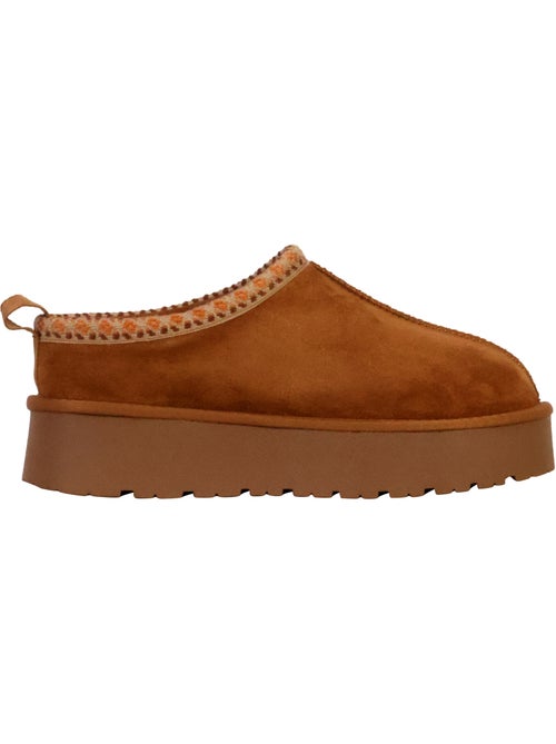 Pantufas Camel de Microfibra Xti para Mulher - Kiabi Pantufas Camel de Microfibra Xti para Mulher - Kiabi