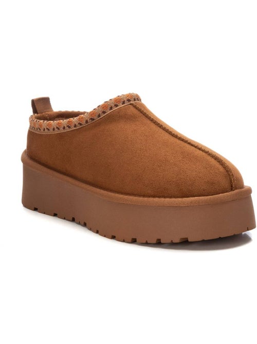 Pantufas Camel de Microfibra Xti para Mulher - Kiabi Pantufas Camel de Microfibra Xti para Mulher - Kiabi