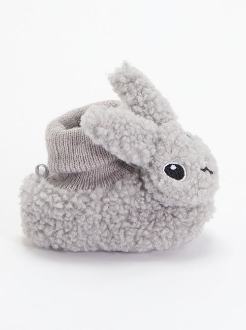 Pantufas com aspeto de carneiro e cabeça de animal - Kiabi