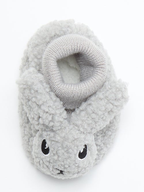 Pantufas com aspeto de carneiro e cabeça de animal - Kiabi