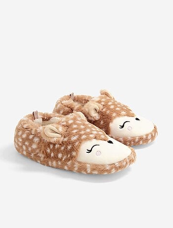 Pantufas com efeito de pelo de ovelha