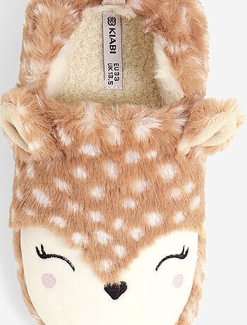 Pantufas com efeito de pelo de ovelha